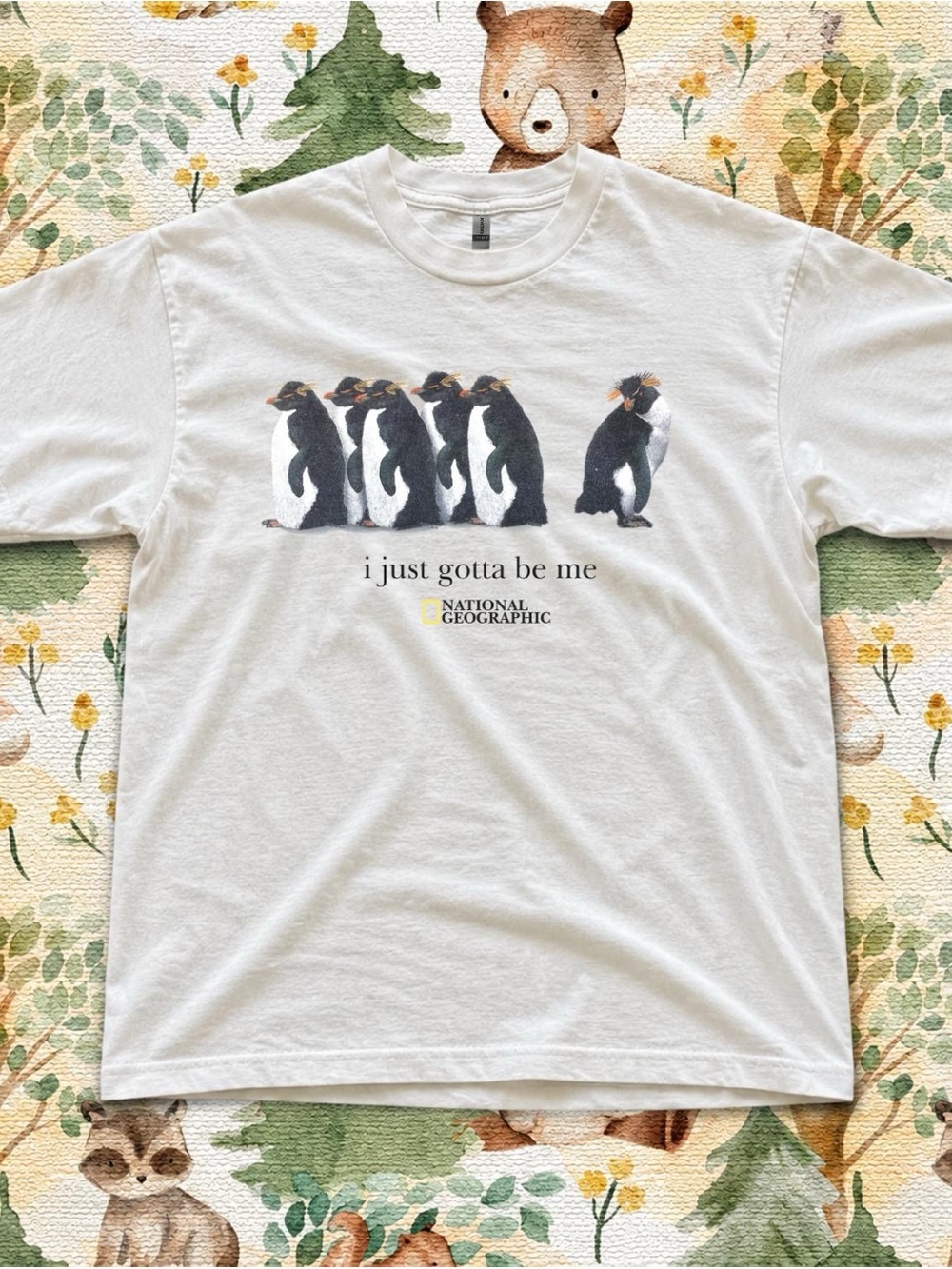 Gildan National Geographic “I Just Gotta Be Me” Penguin Graphic Tee